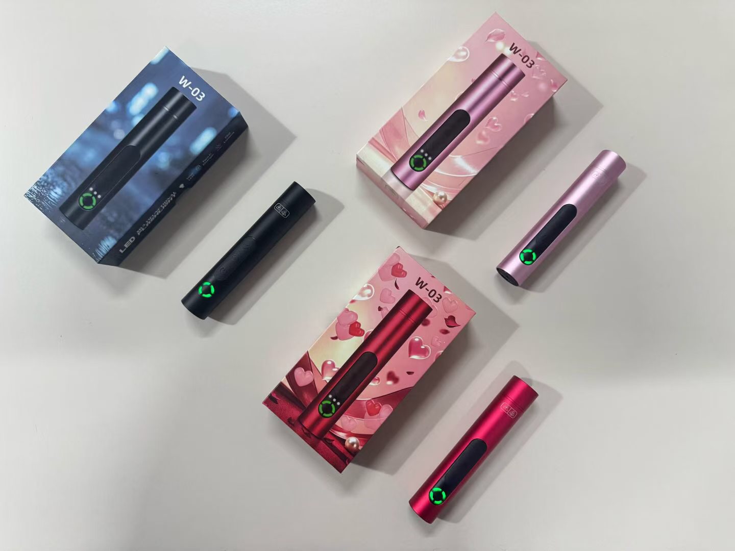 黑鹰 W-03 口红款防身电棍 女性随身电击器迷你强光照明手电 - 详情图1