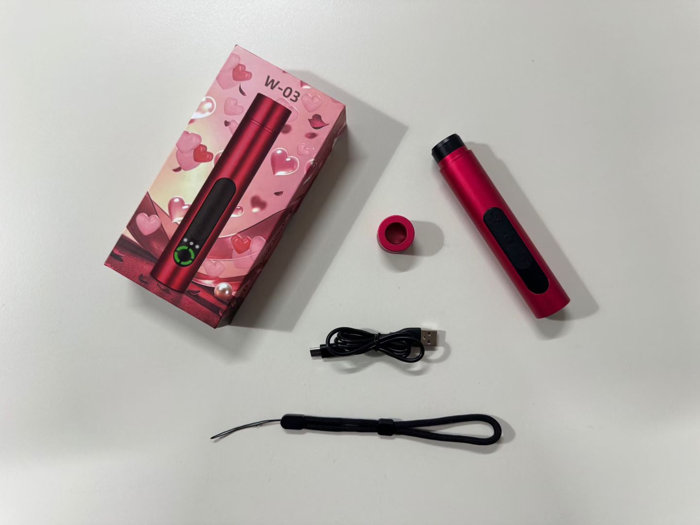 黑鹰 W-03 口红款防身电棍 女性随身电击器迷你强光照明手电 - 详情图25